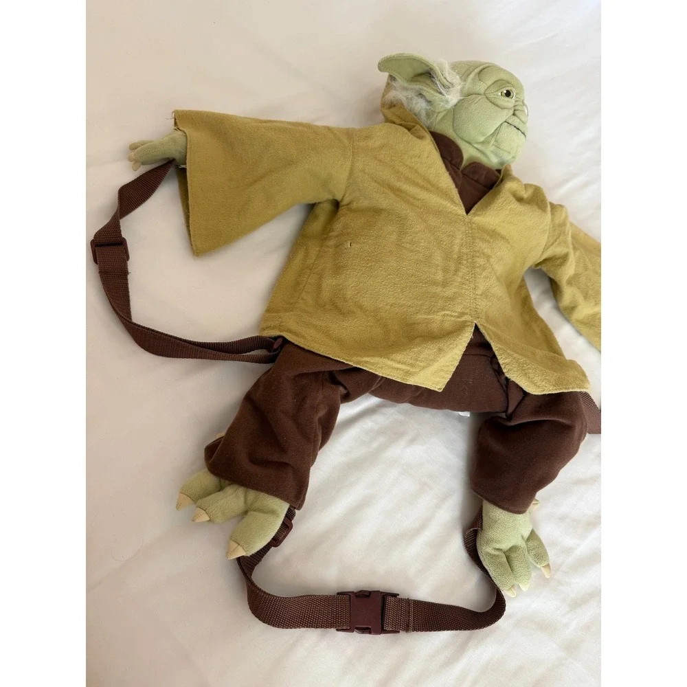 Star Wars Yoda Plush Backpack Comic Images 24 Inch Jedi Master Green Tan Brown
